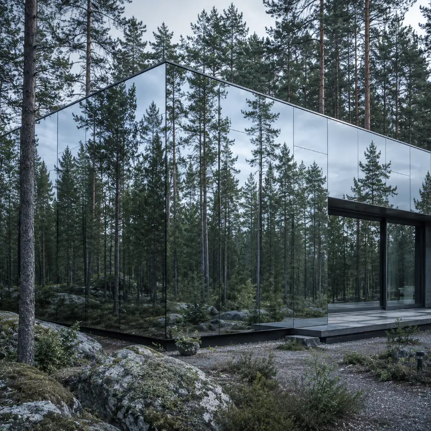 Зеркальные дома — светопрозрачные конструкции Infacade
